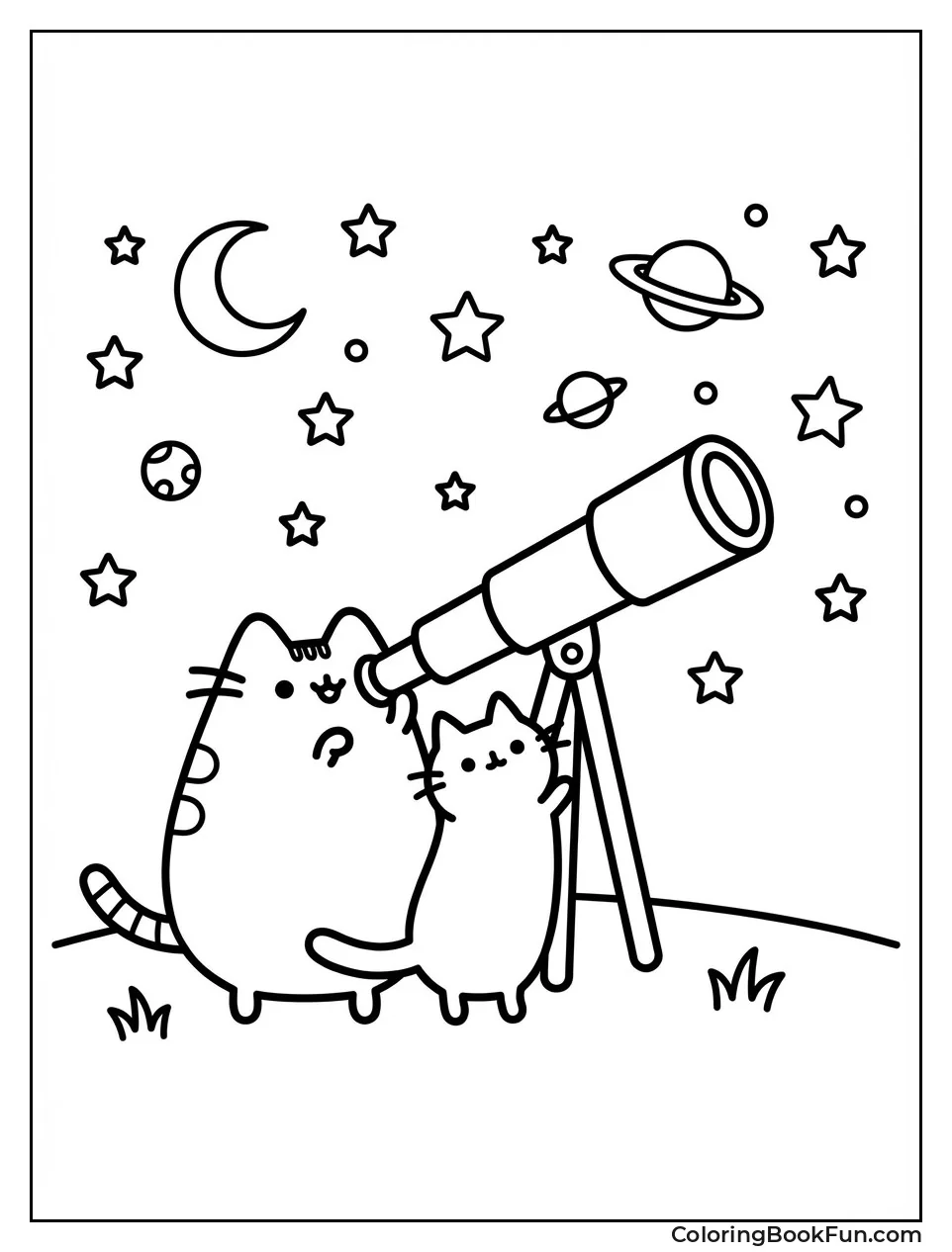 Pusheen Stargazing Night