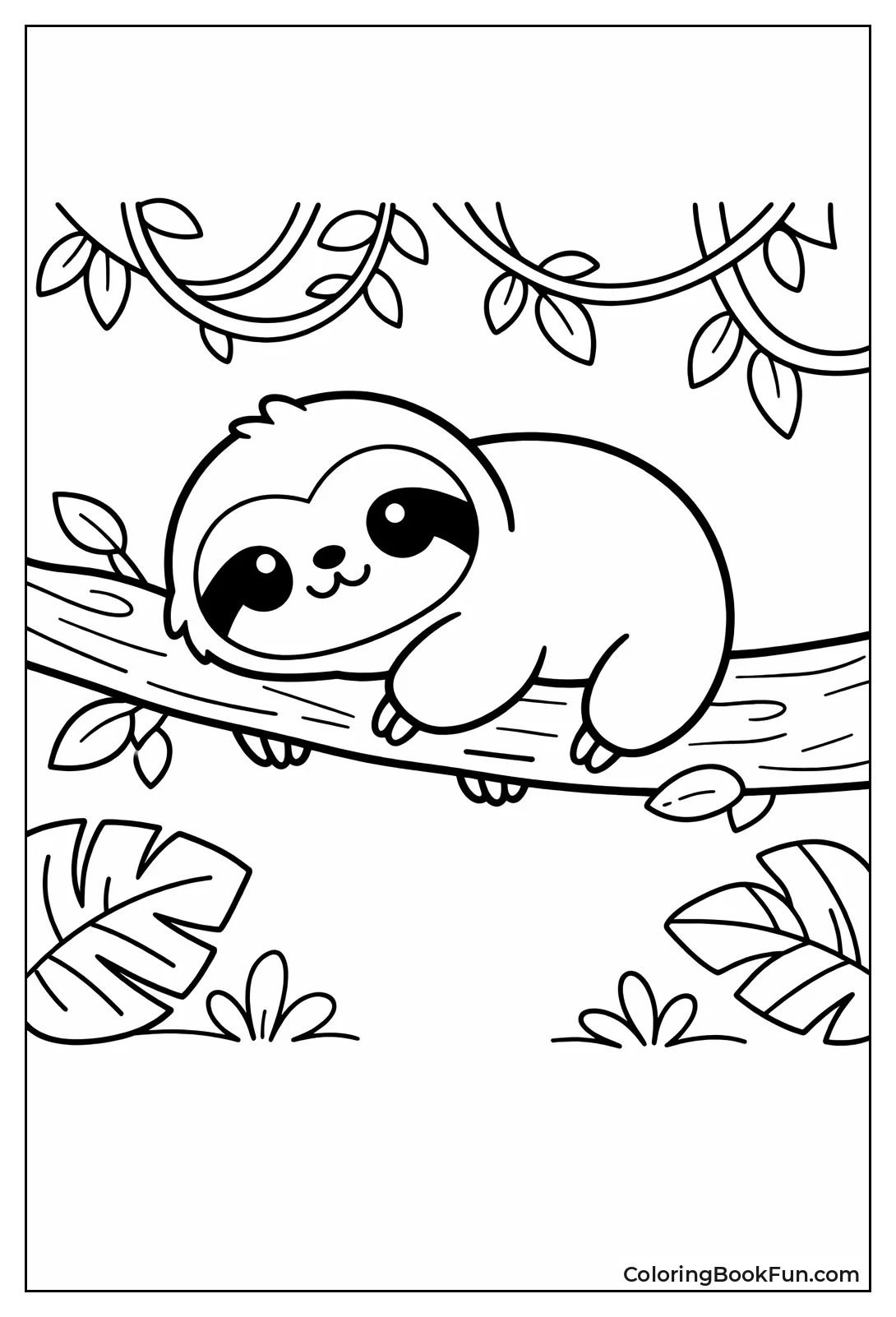 Pusheen Sloth Lounges Lazily