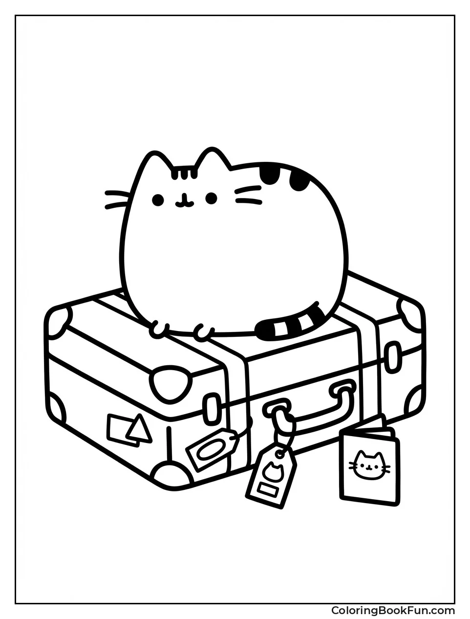 Pusheen Packing Suitcase