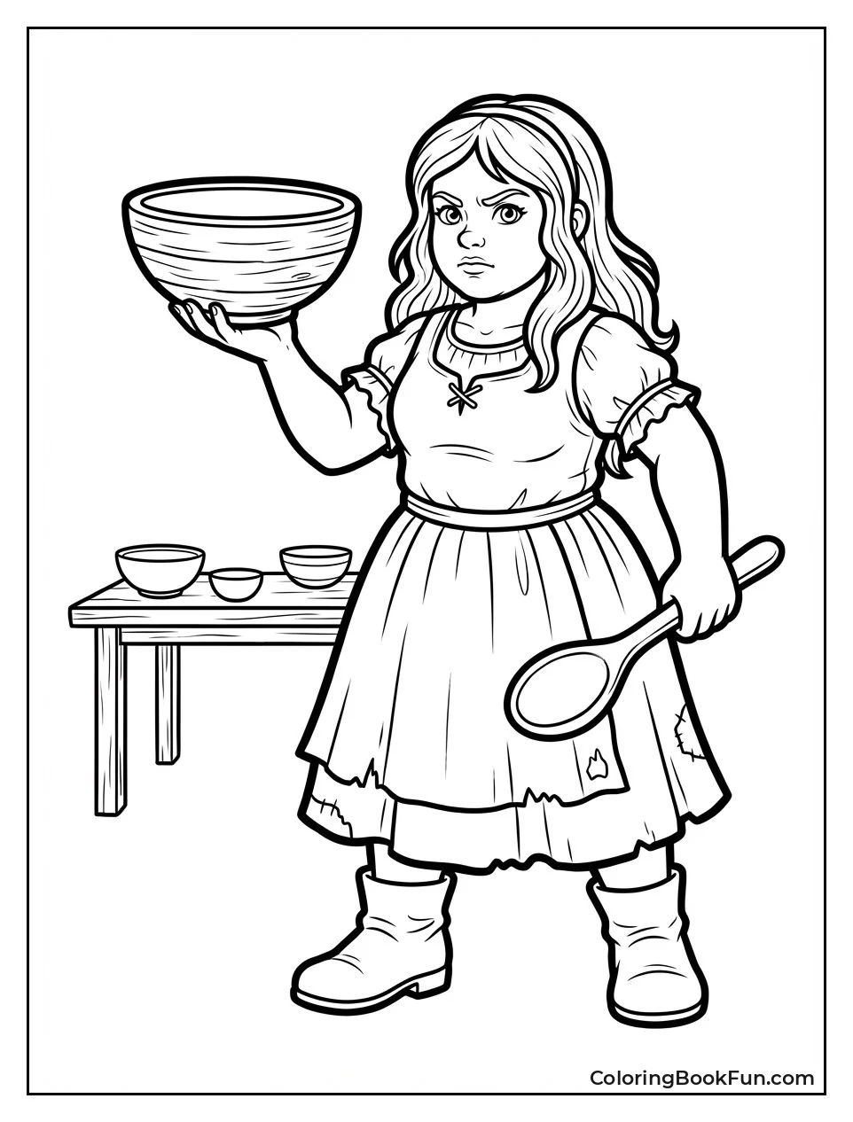 Tough Goldilocks Holds Porridge