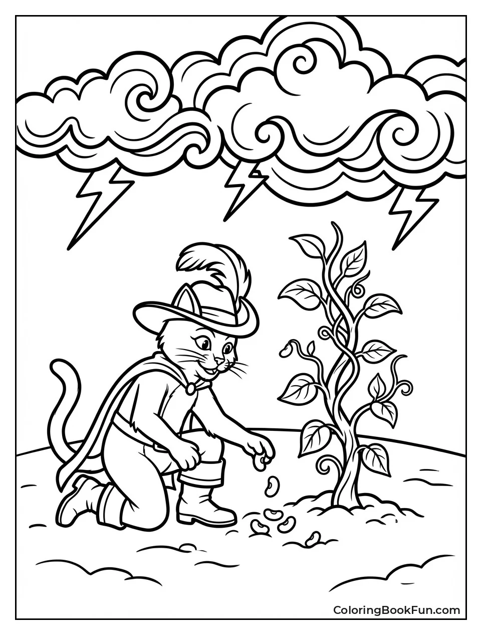 Puss Plants Magic Beans