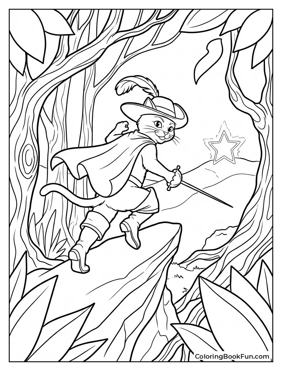 Puss Chases Wishing Star