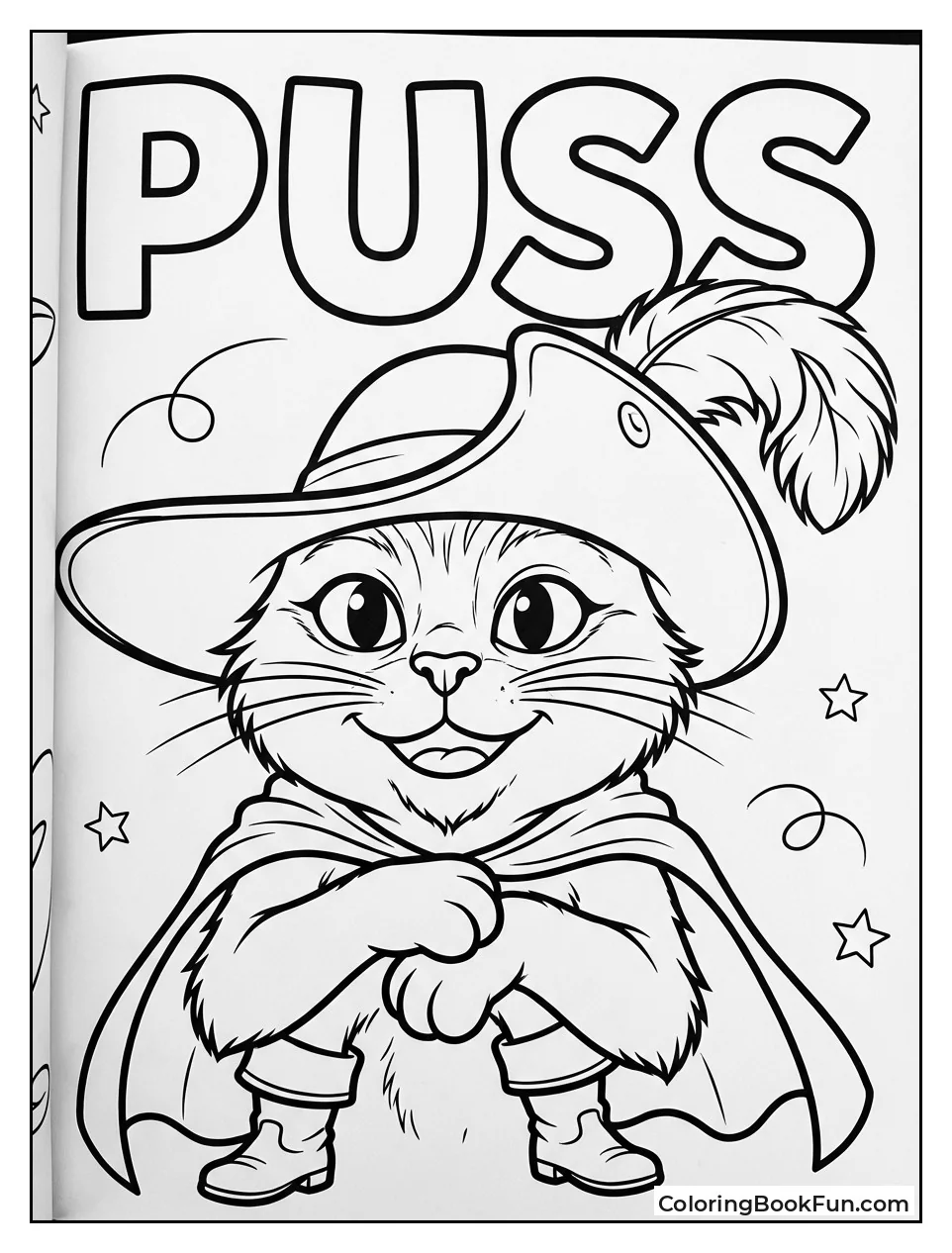 Smiling Puss Portrait Close-Up