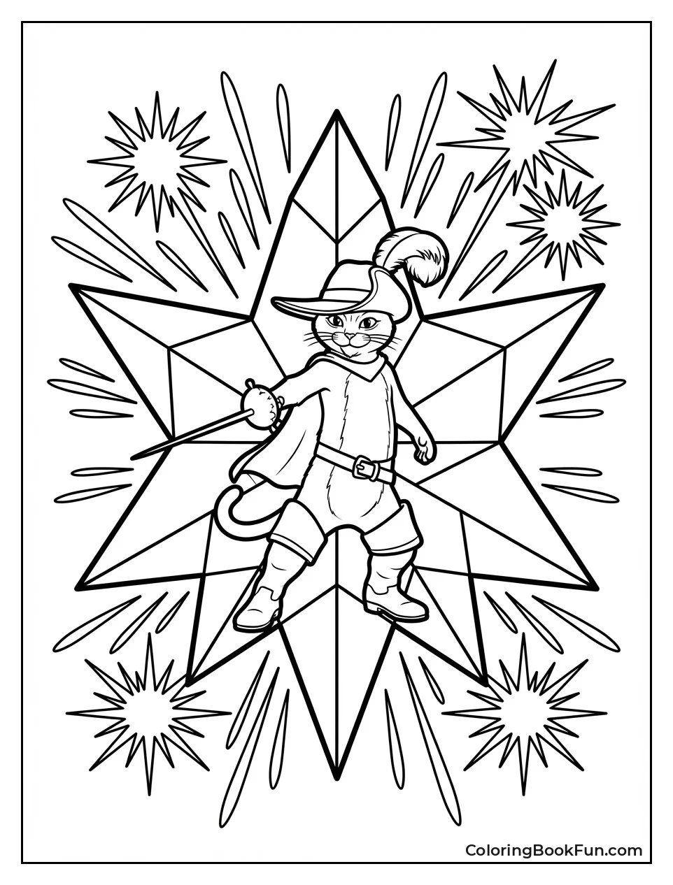 Puss Glows in Wishing Star