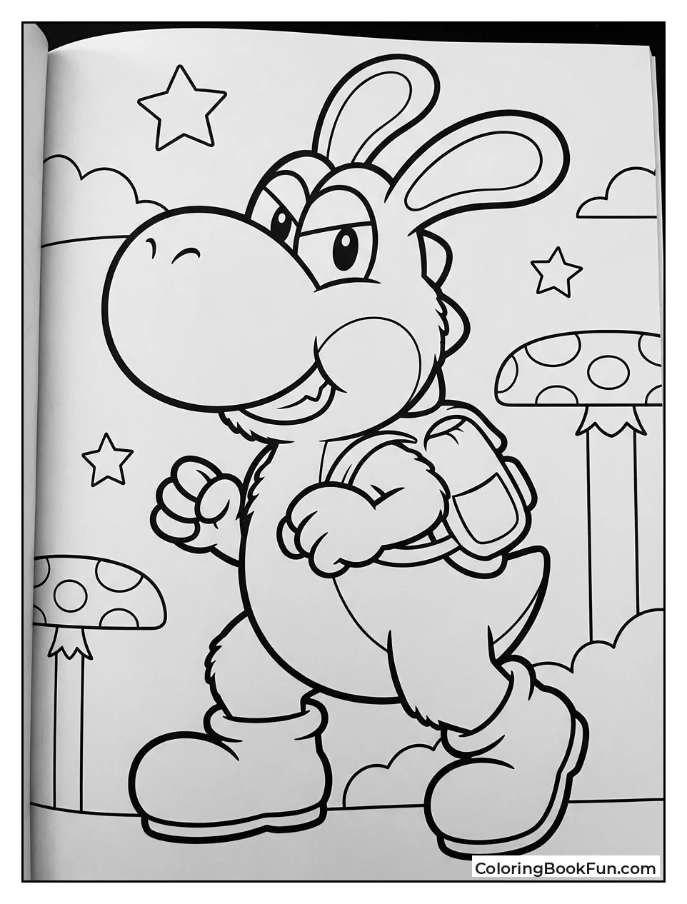 Fluffy Rabbid Yoshi Action