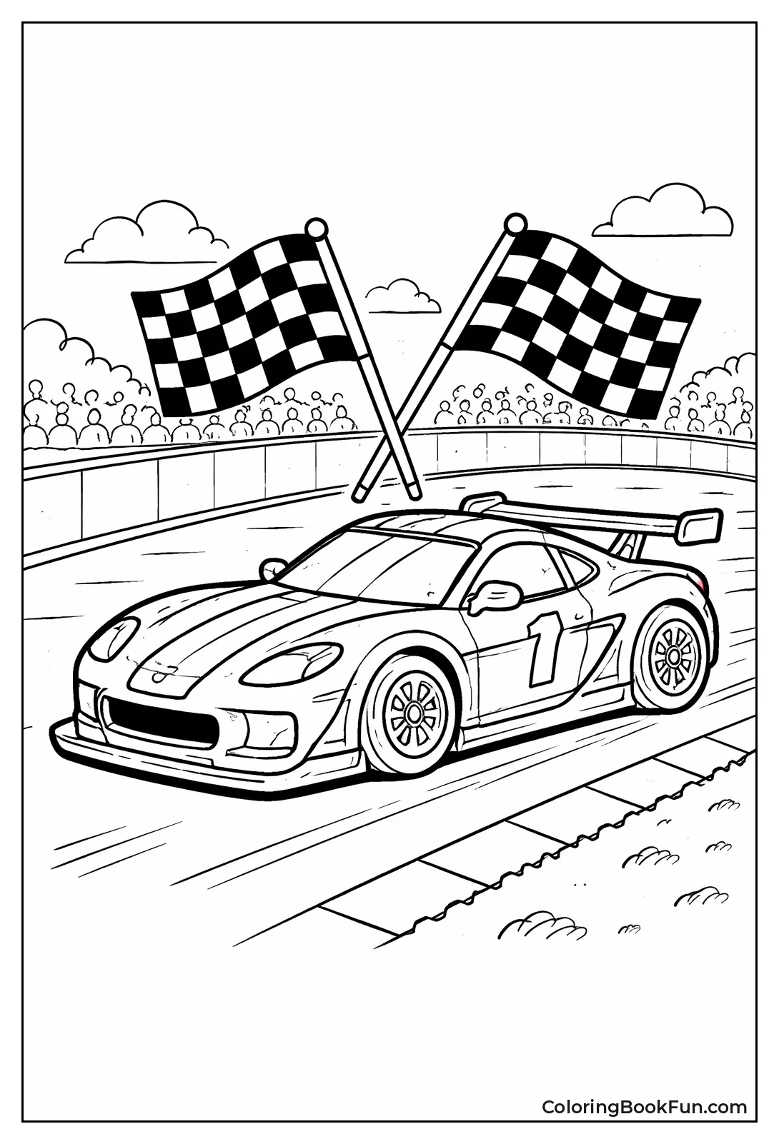 Blank Racecar for Designs