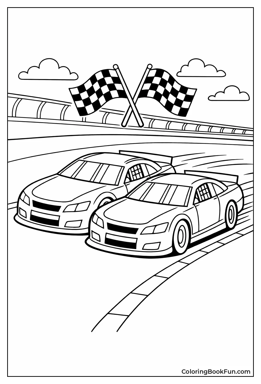 Stock Cars Drafting Close