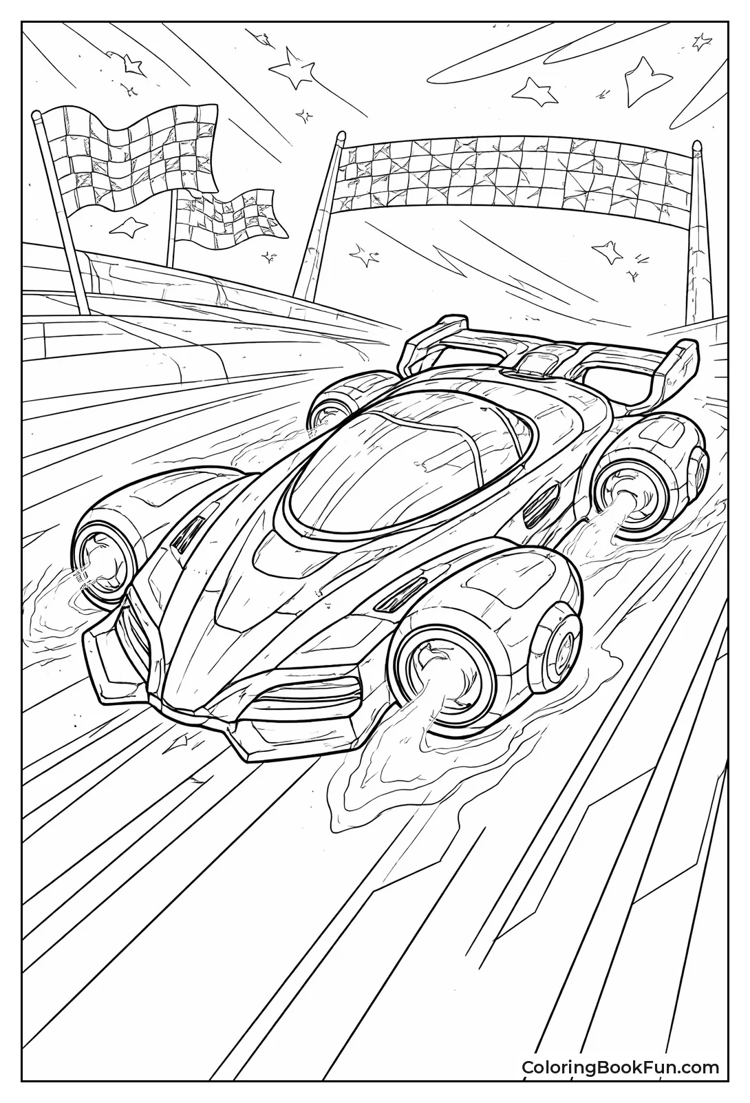 Futuristic Hover Jet Racer