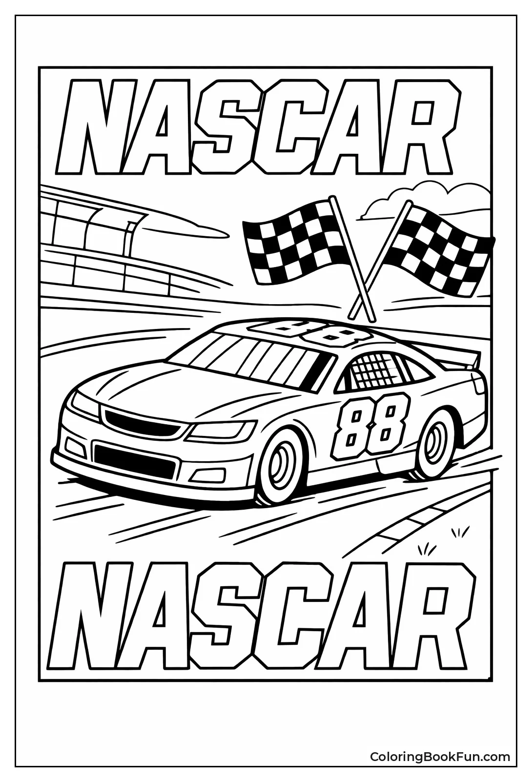 Bold NASCAR Stock Car