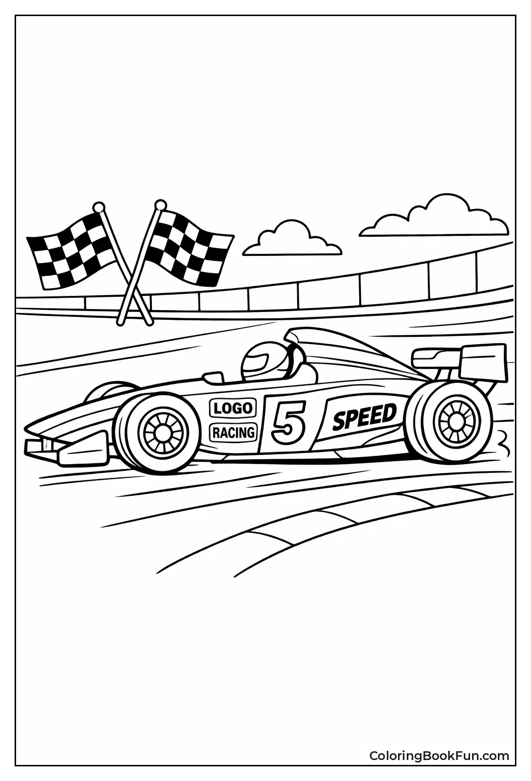 Speedy Racecar Side Profile