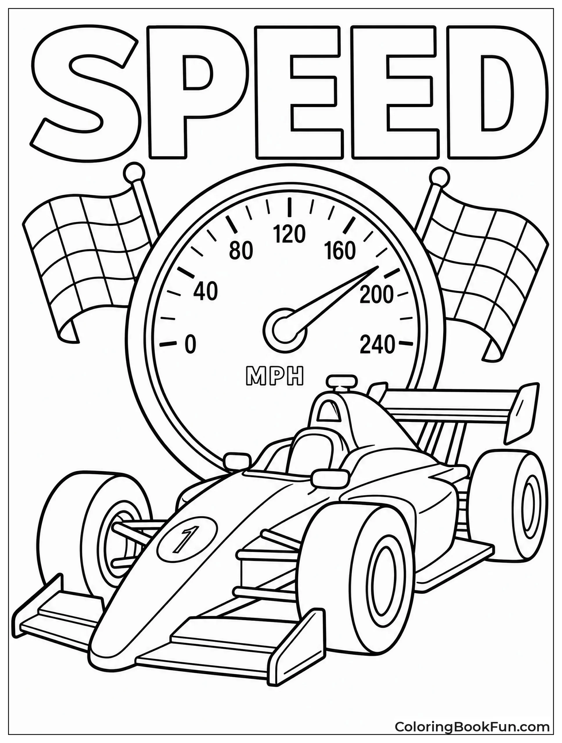 Speedometer in Racecar Dash