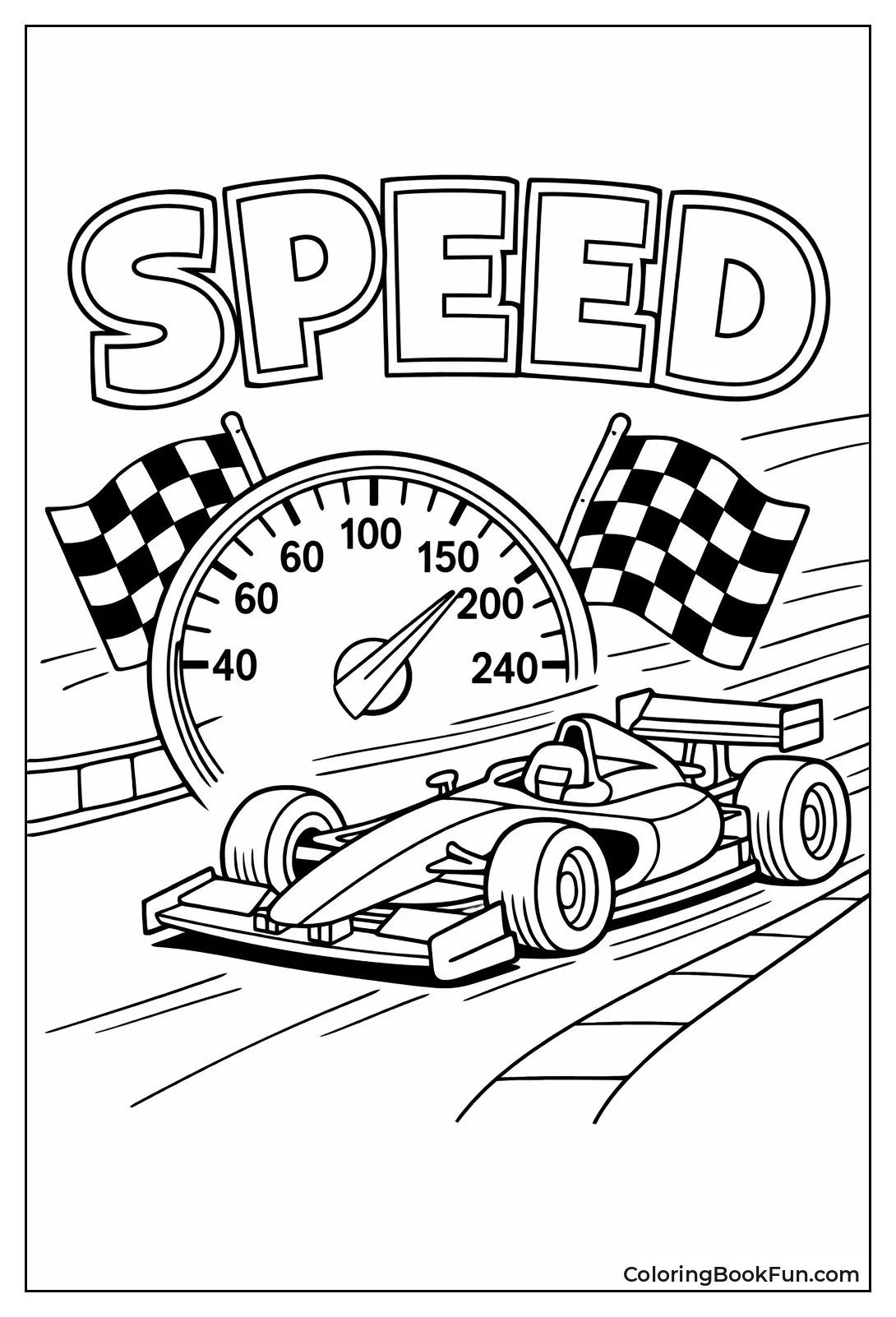 Speedometer in Racecar Dash