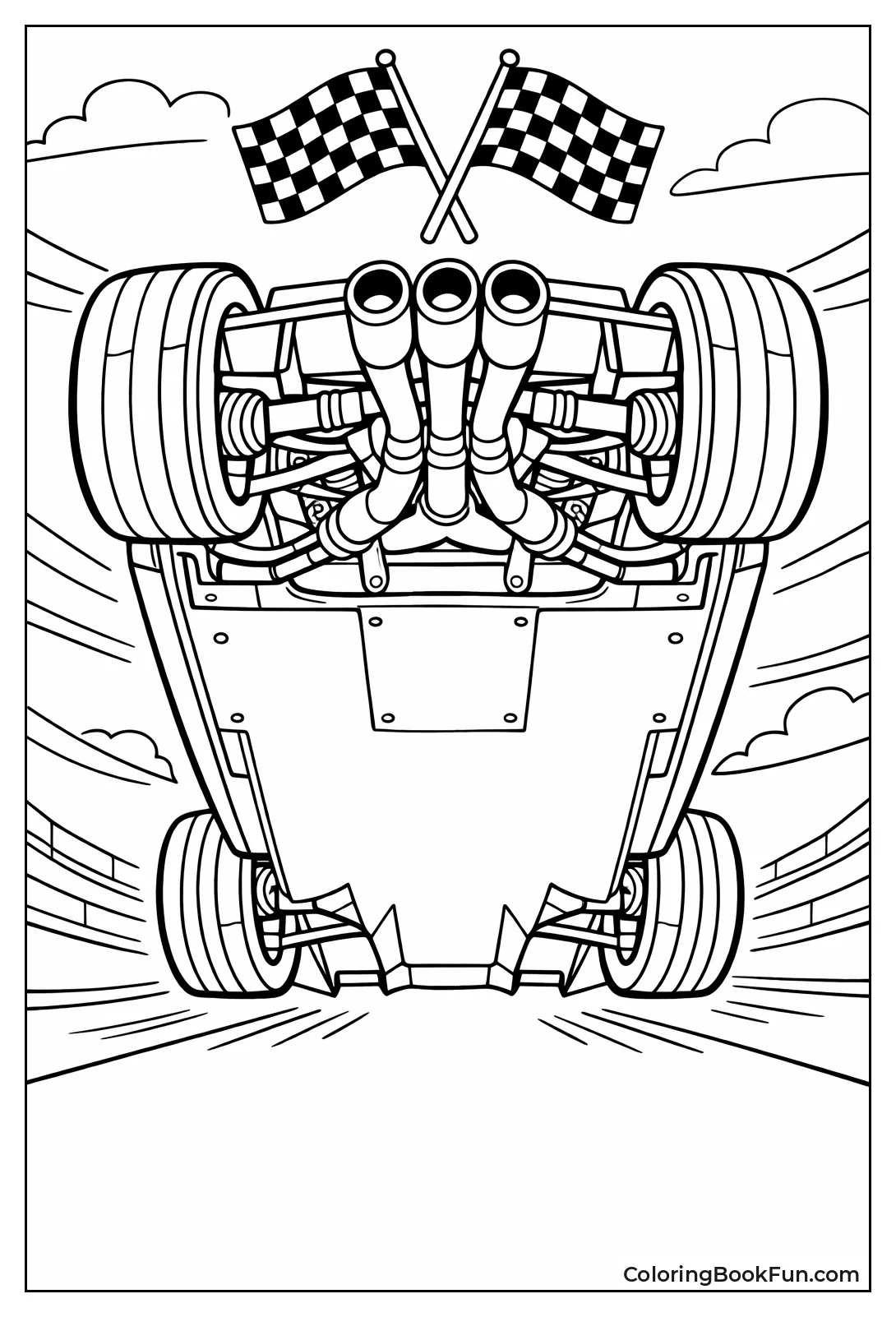 Racecar Chassis from Below