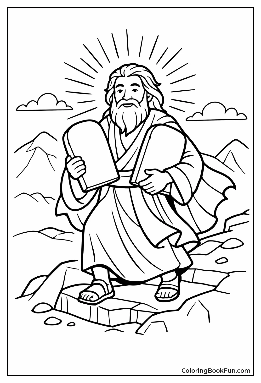 Moses Face Shines Brightly