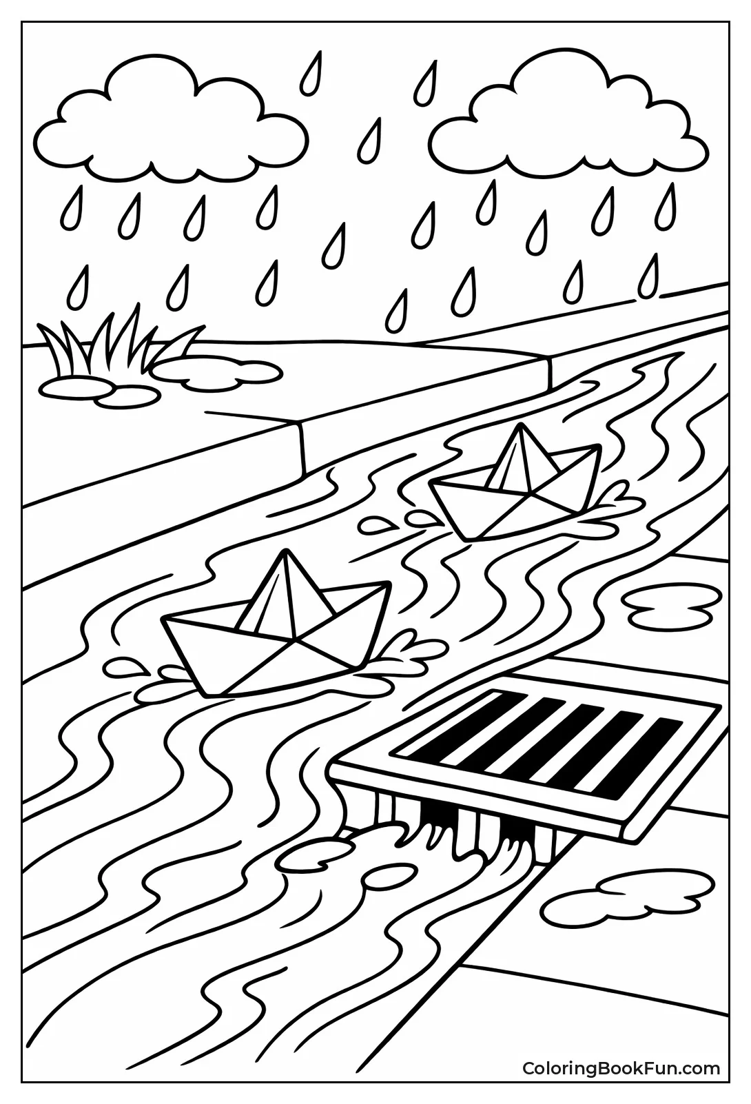 Paper Boats Race Gutter