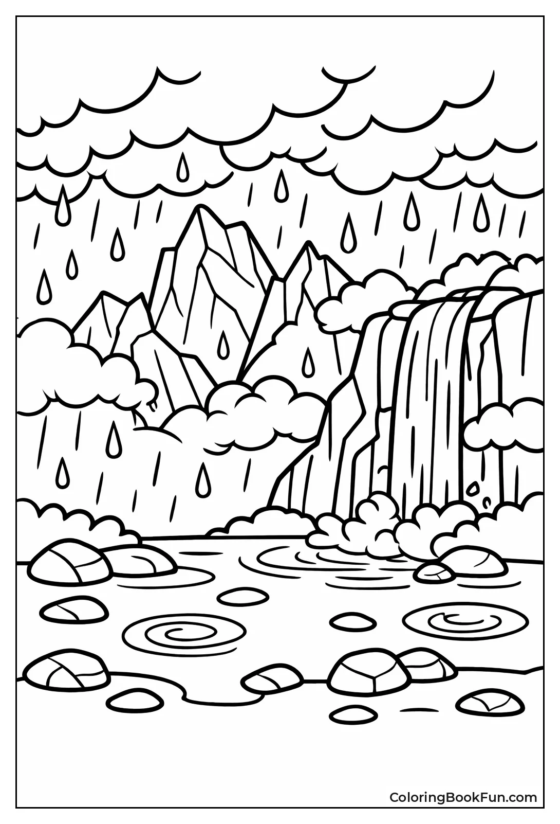 Storm Hits Mountain Peak