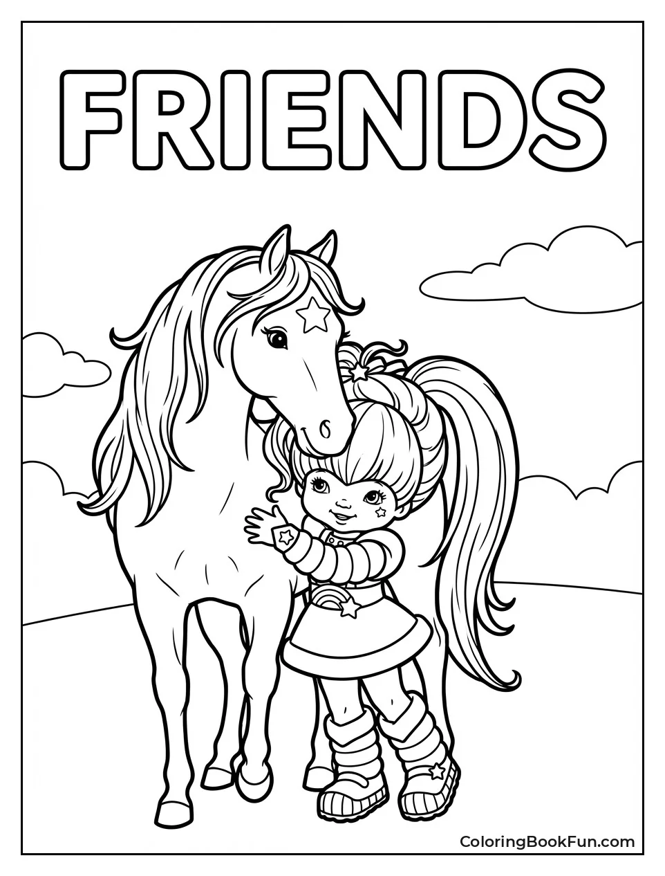 Rainbow Brite Hugging Starlite