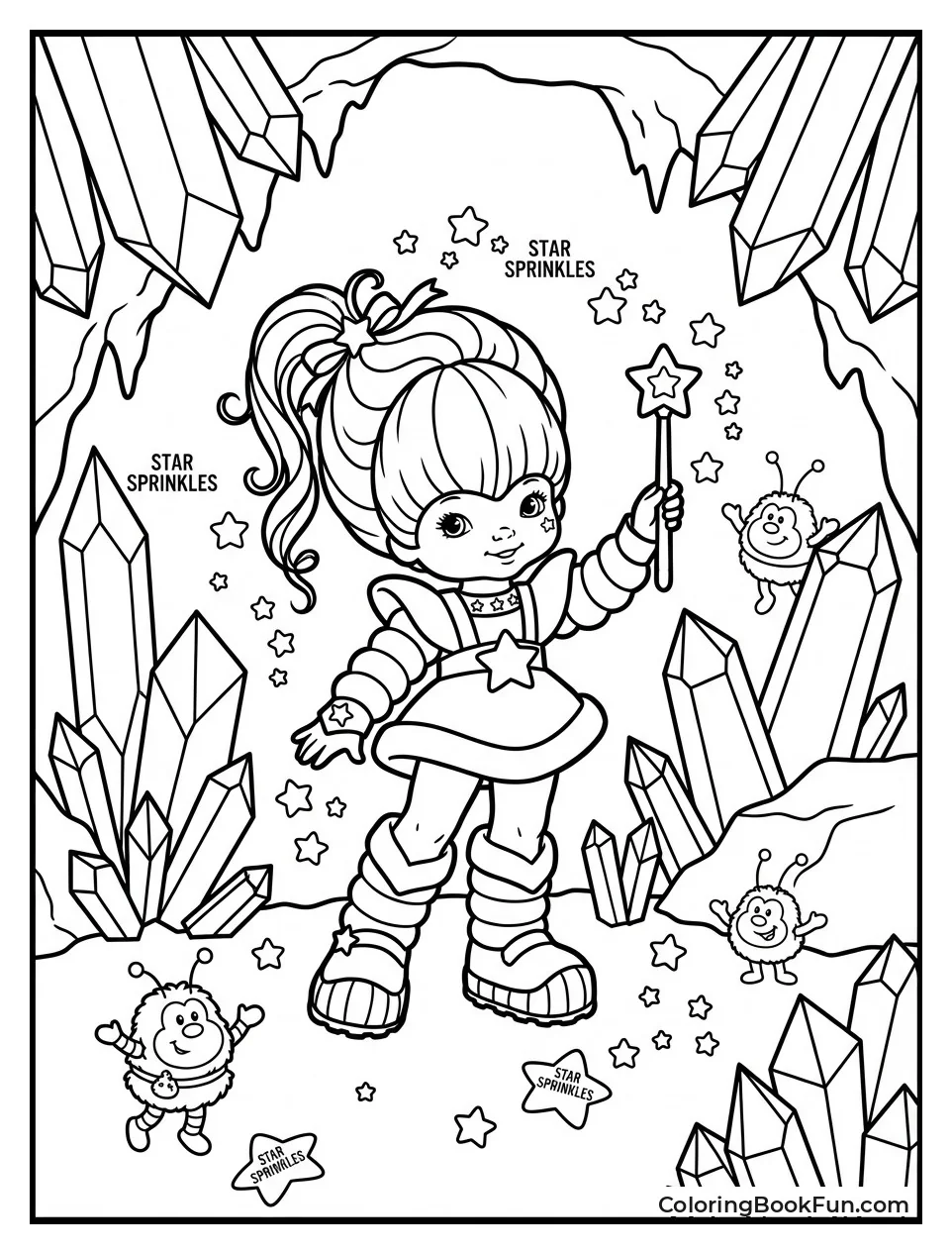 Color Caves with Crystals