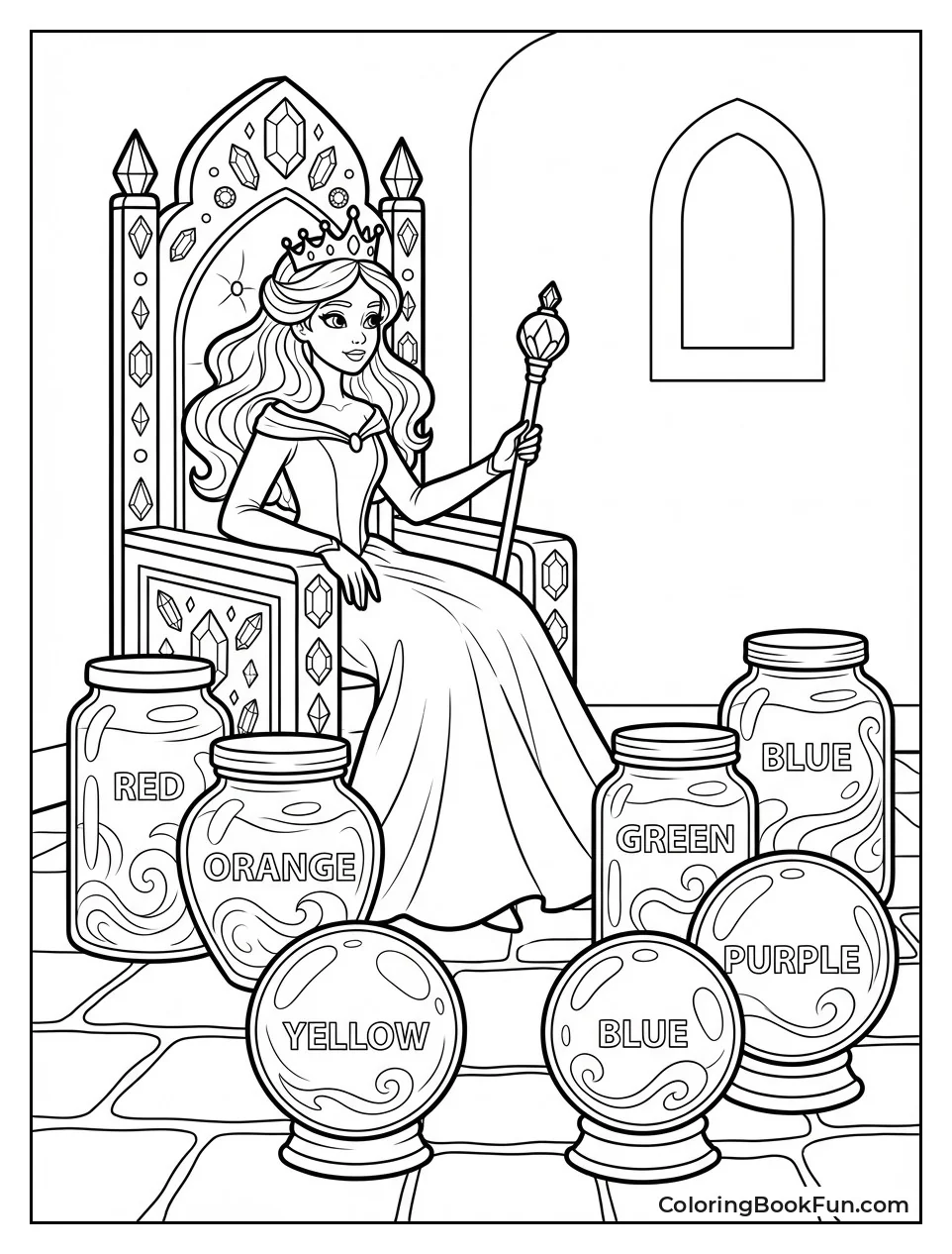 Dark Princess on Jeweled Throne