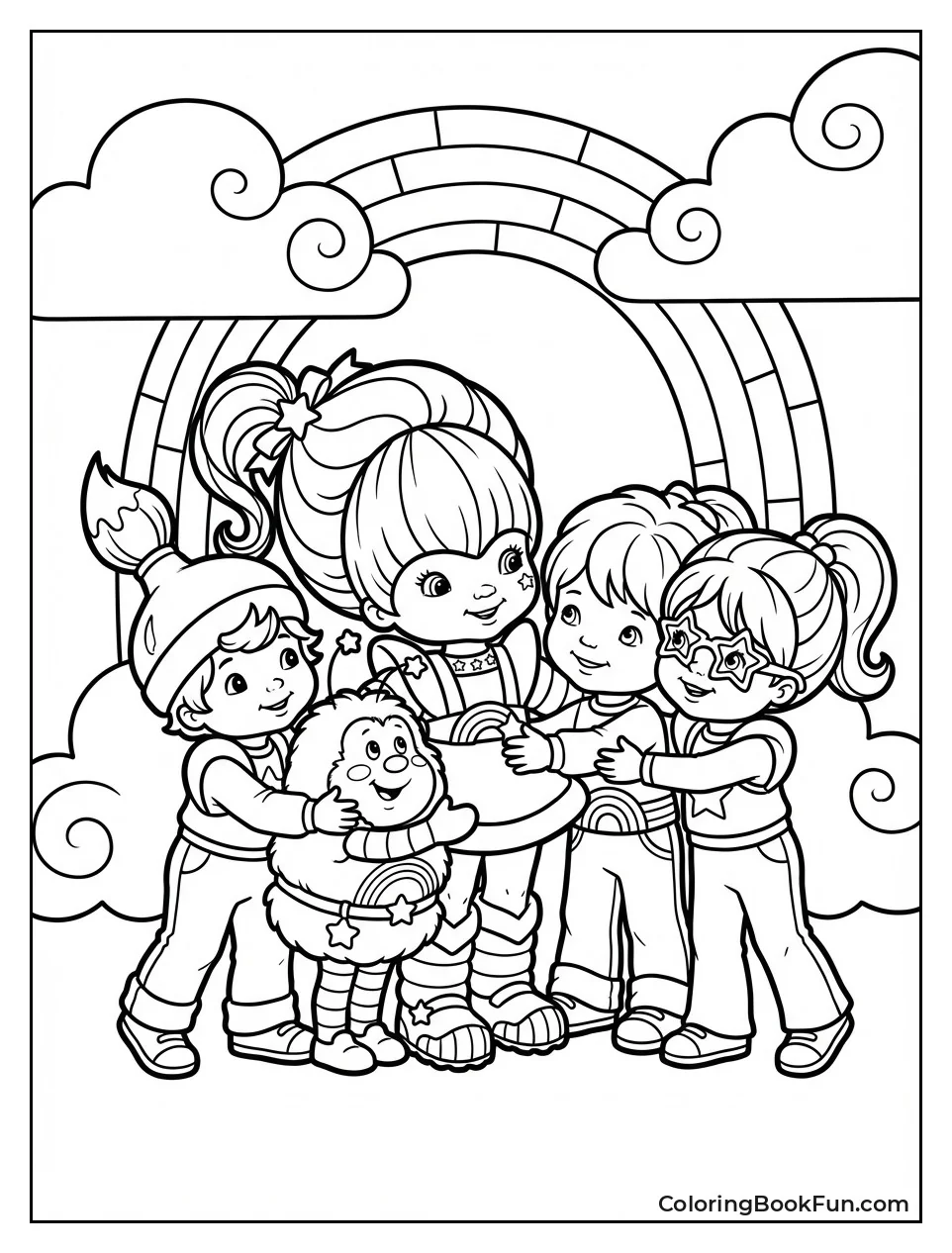 Rainbow Brite Group Hug