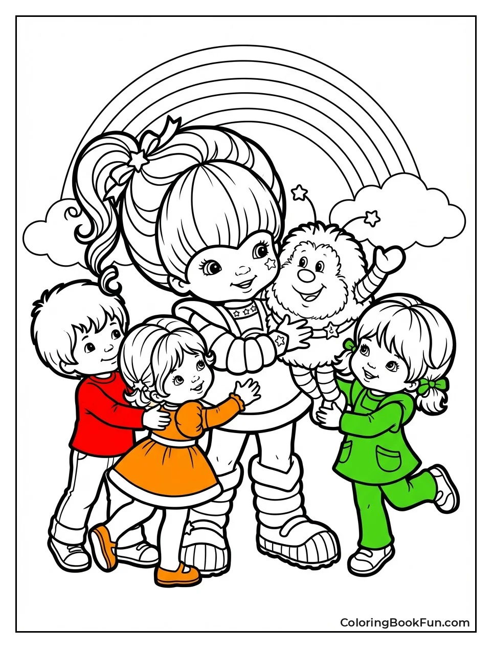 Rainbow Brite Group Hug