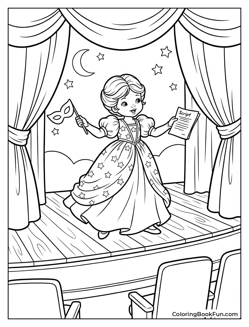 Indigo Acting on Stage