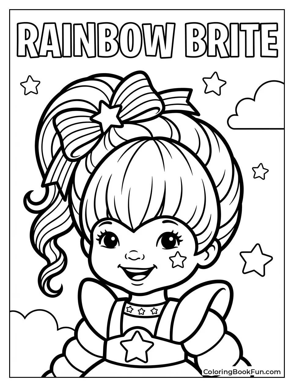 Smiling Rainbow Brite Portrait