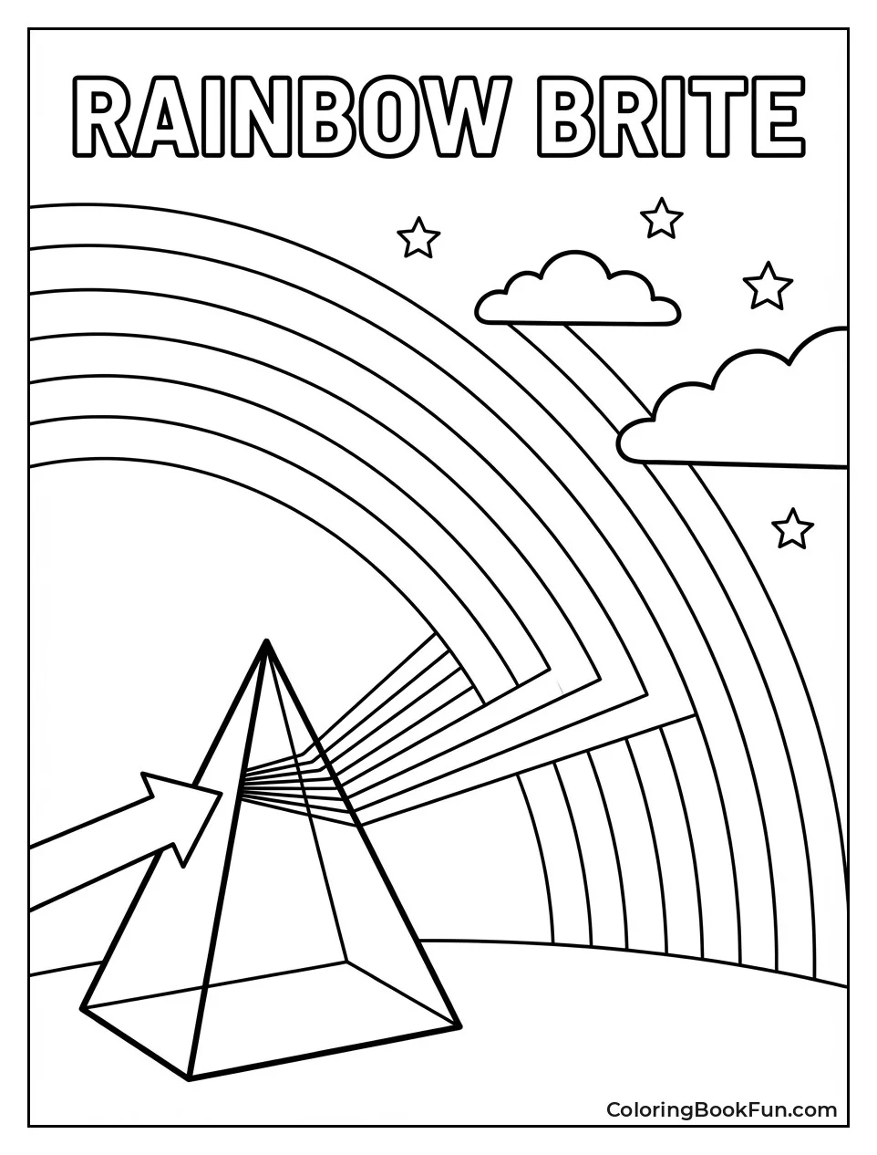 Prism Making Rainbow Light