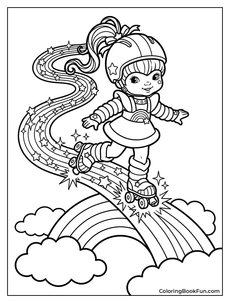 Rainbow Brite Roller Skating