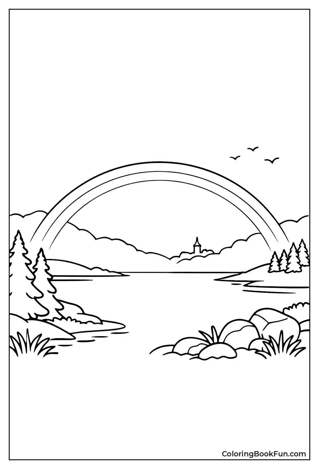 Fogbow Arcs over Misty Land