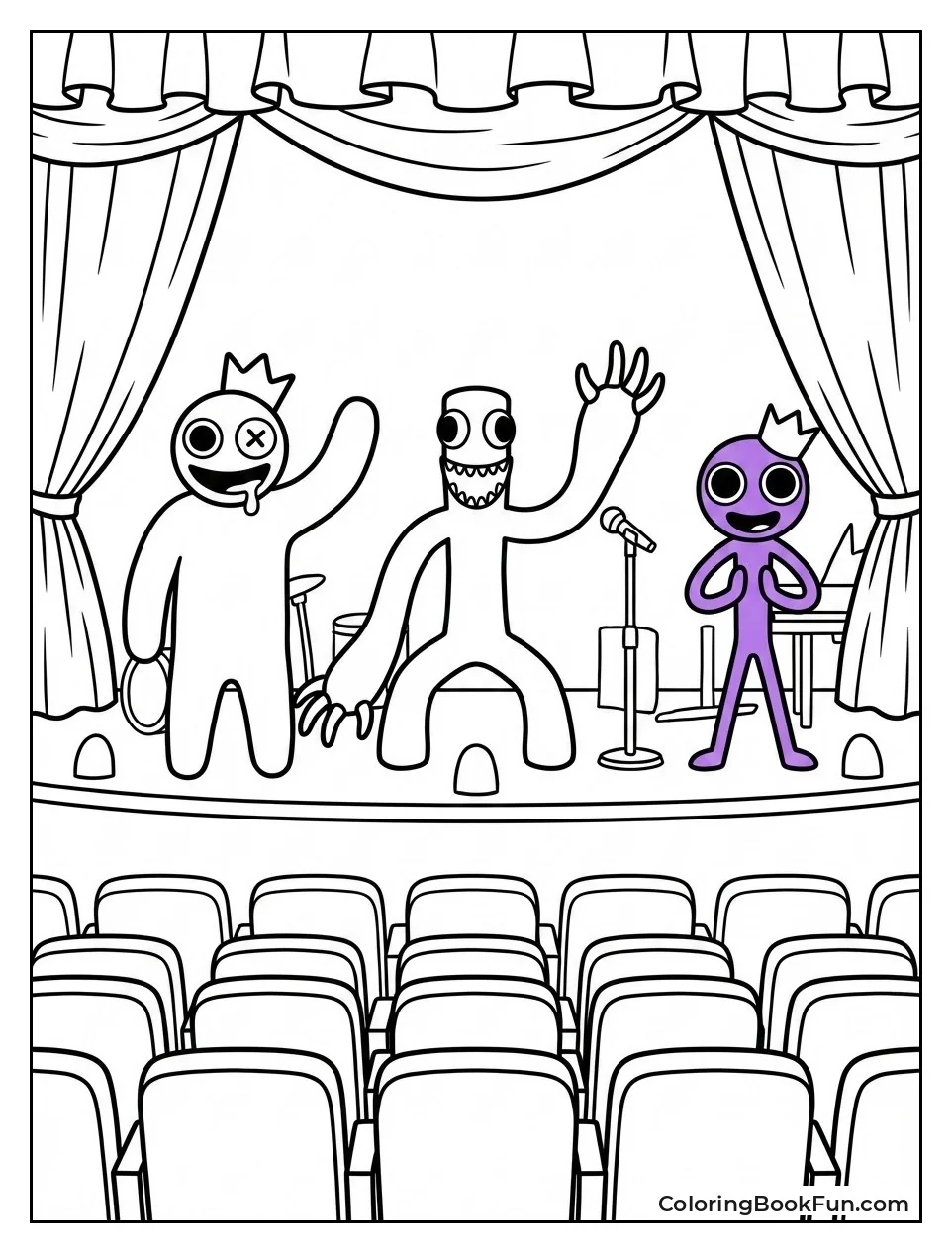 Empty Abandoned Theater Stage