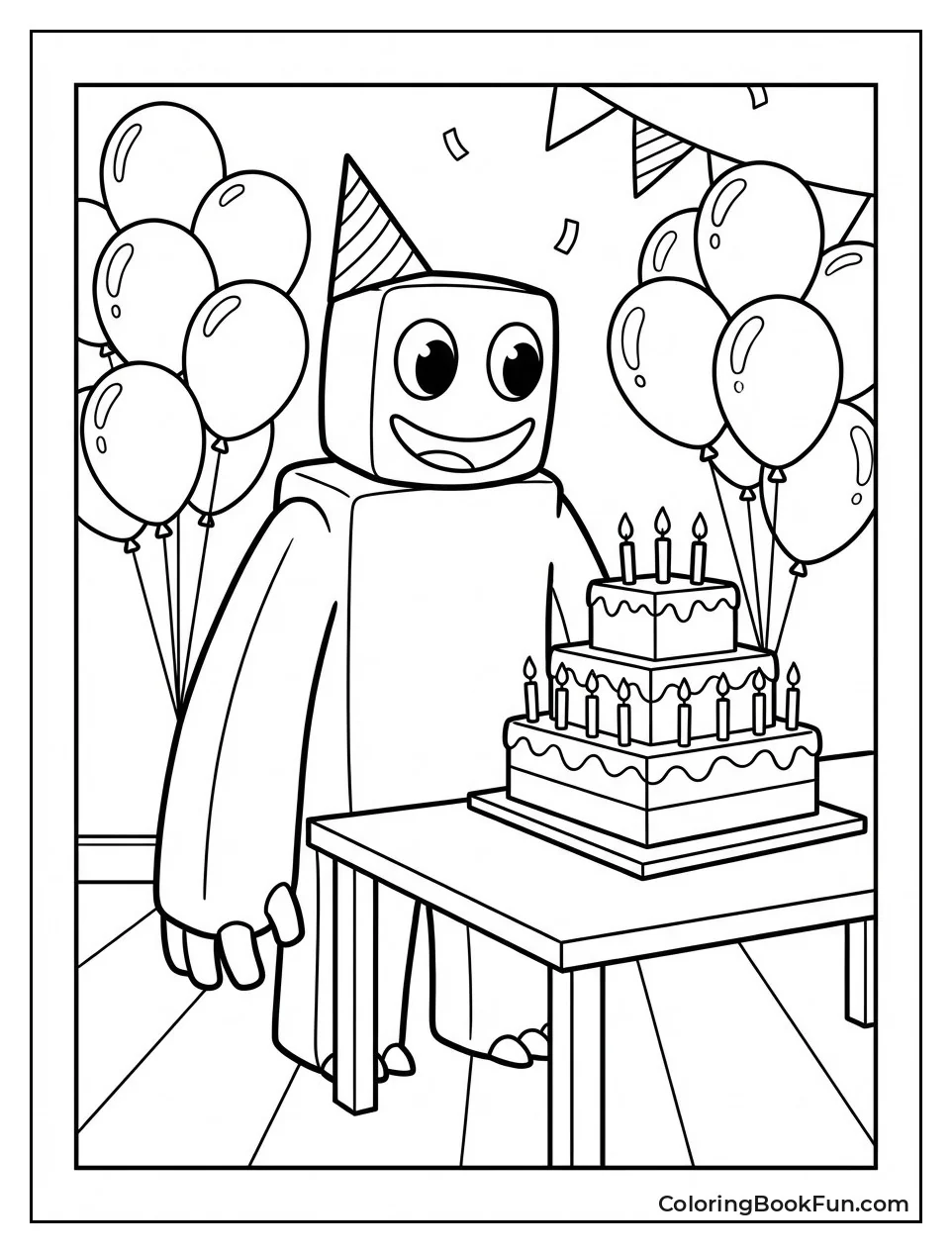 Blue Wears Birthday Party Hat