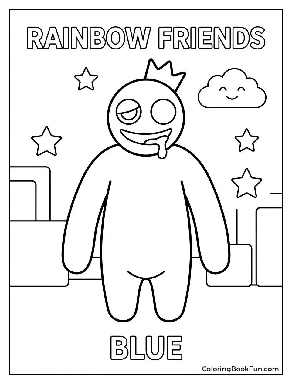 Blue Monster Chases Scared Players