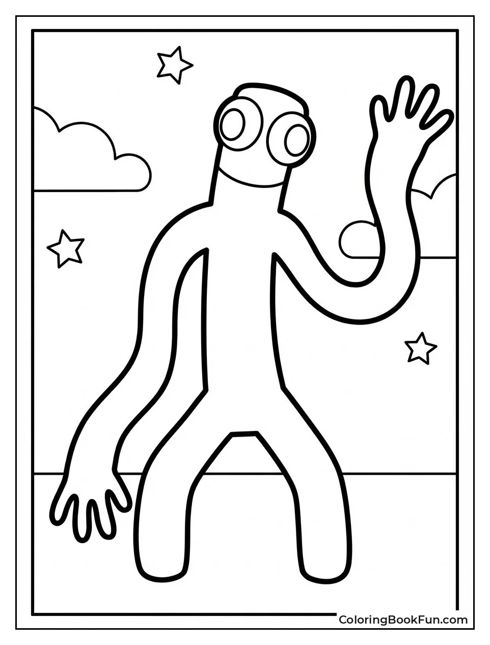 Happy Green Waves Googly Eye