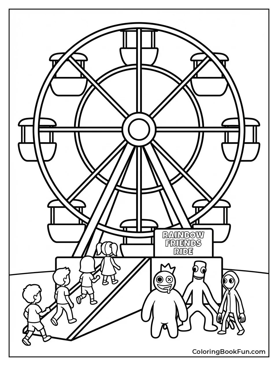 Boarding Ferris Wheel from Monsters