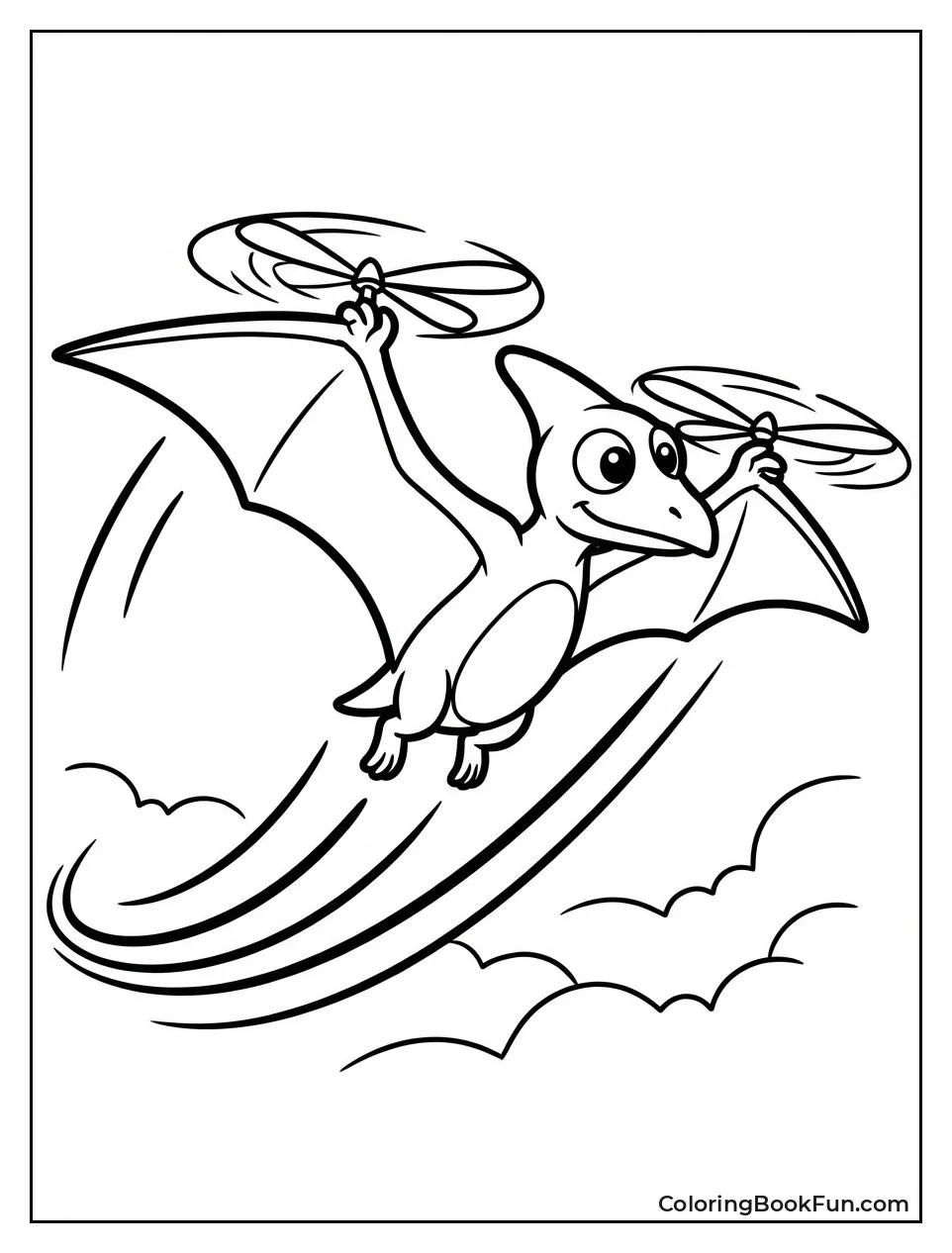 Yellow Flies with Propeller Wings