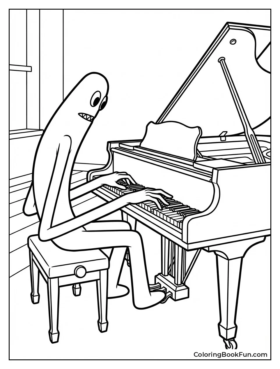 Green Plays Huge Piano