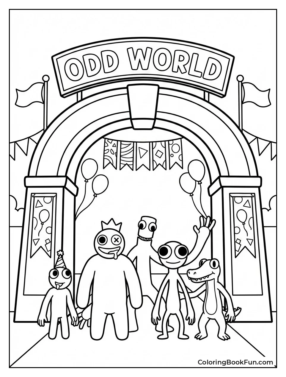 Colorful Odd World Entrance