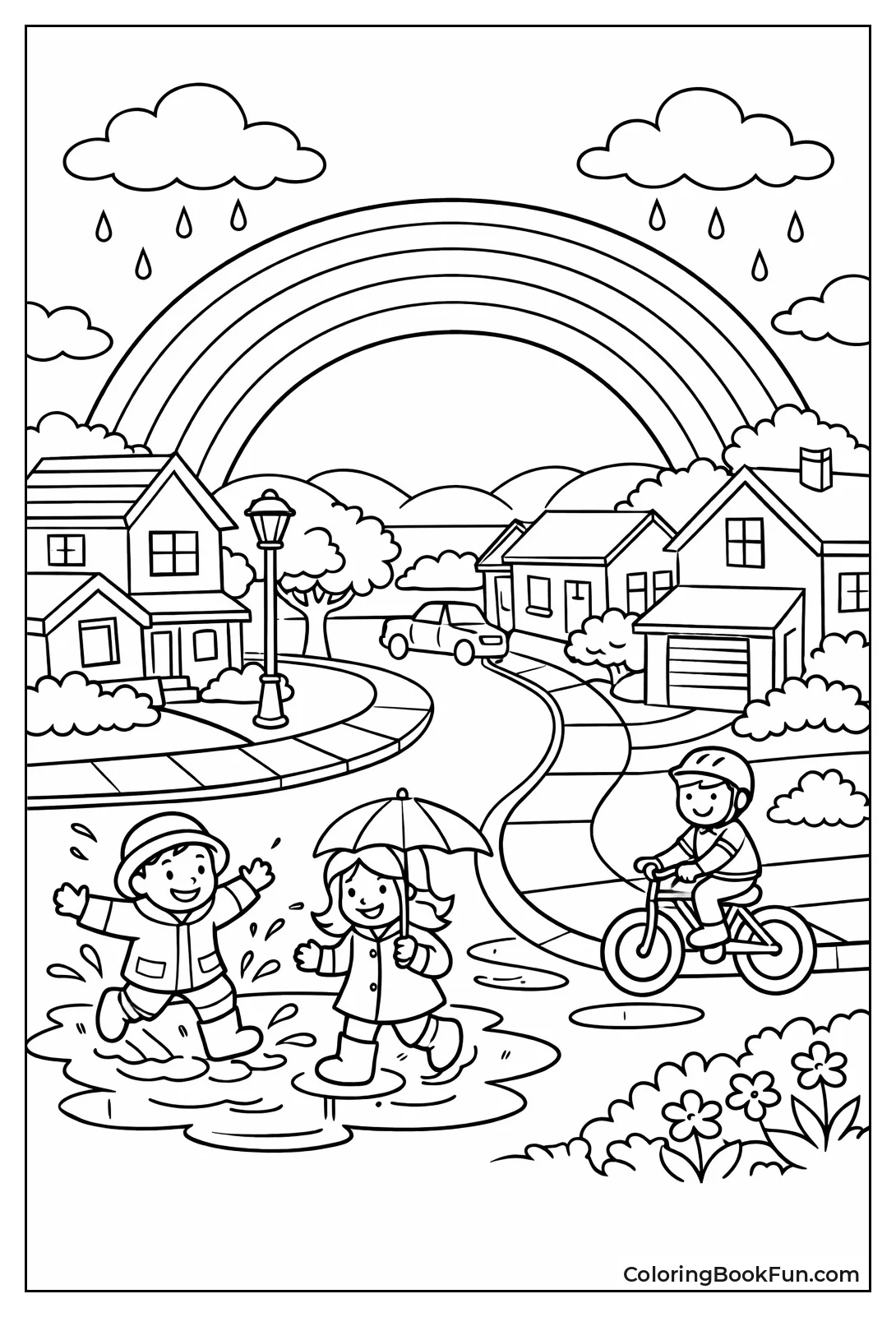 Rainbow over Neighborhood