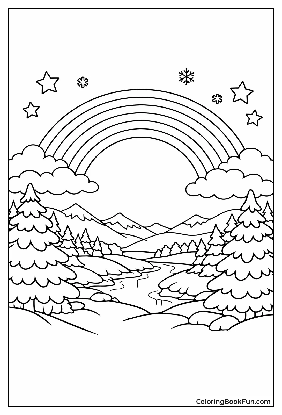 Shimmering Ice Bow over Snow