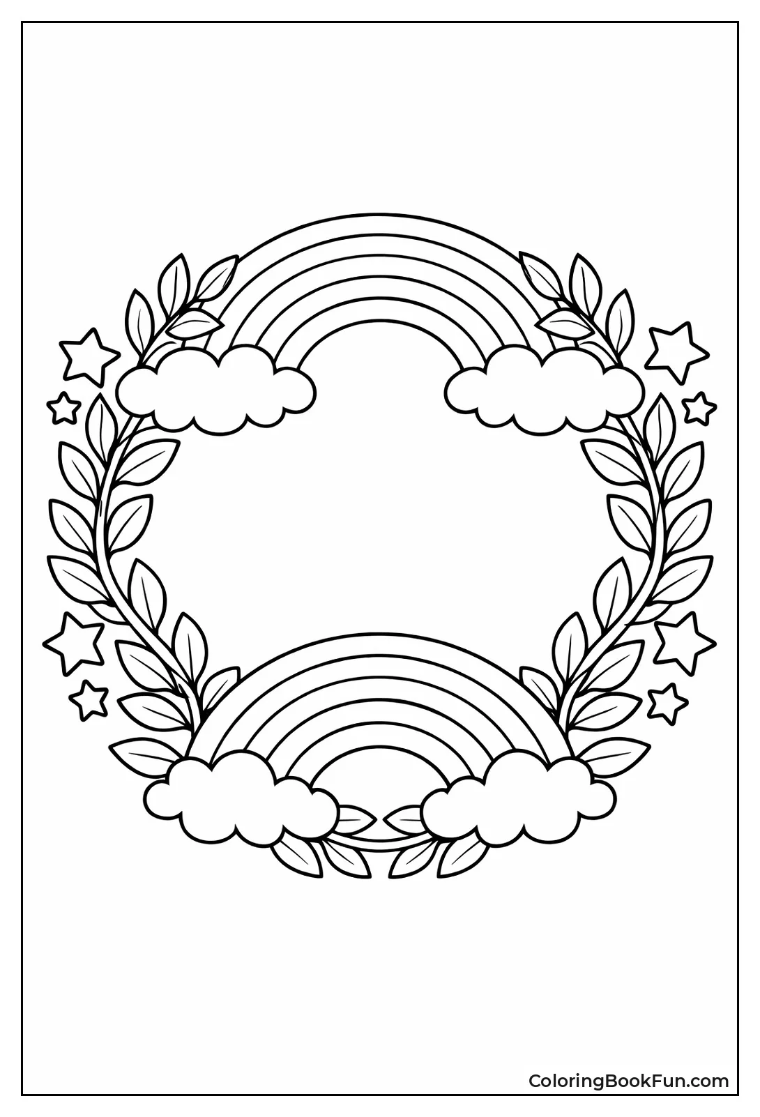 Wreath of Rainbow Arcs