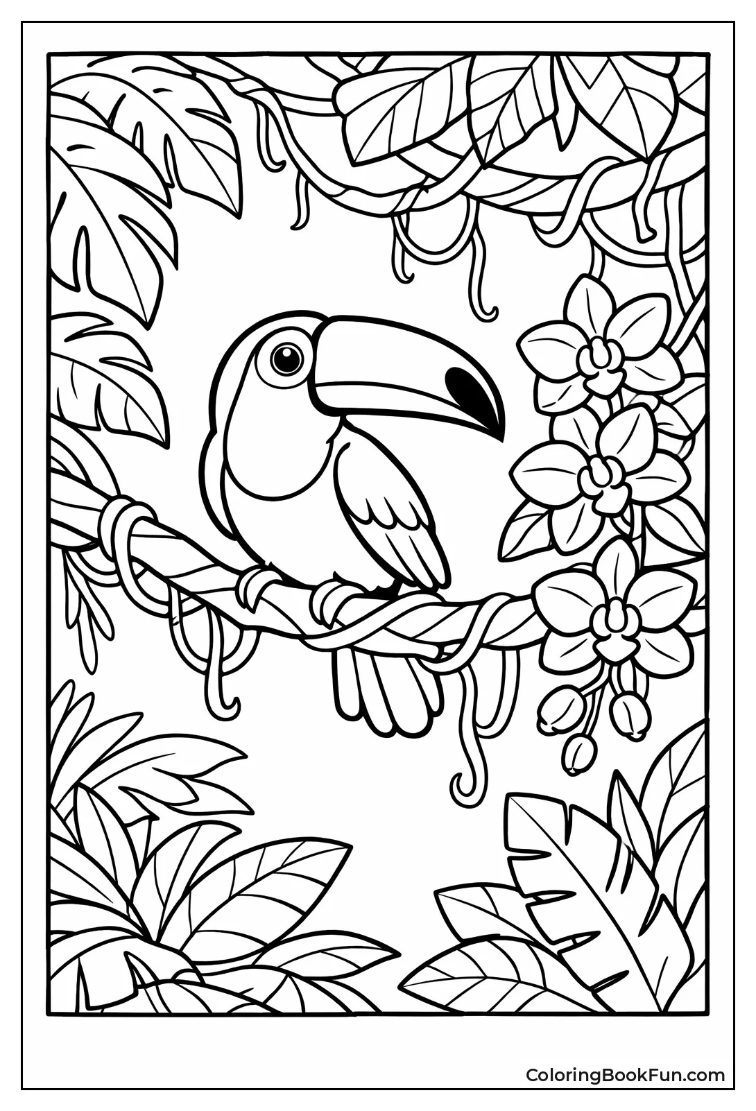 Toucan in Rainforest