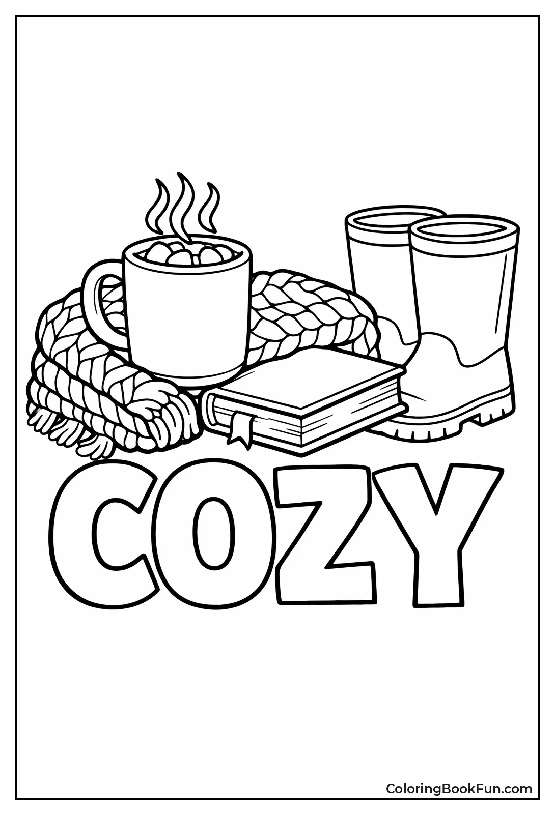 Cocoa Book on Rainy Day