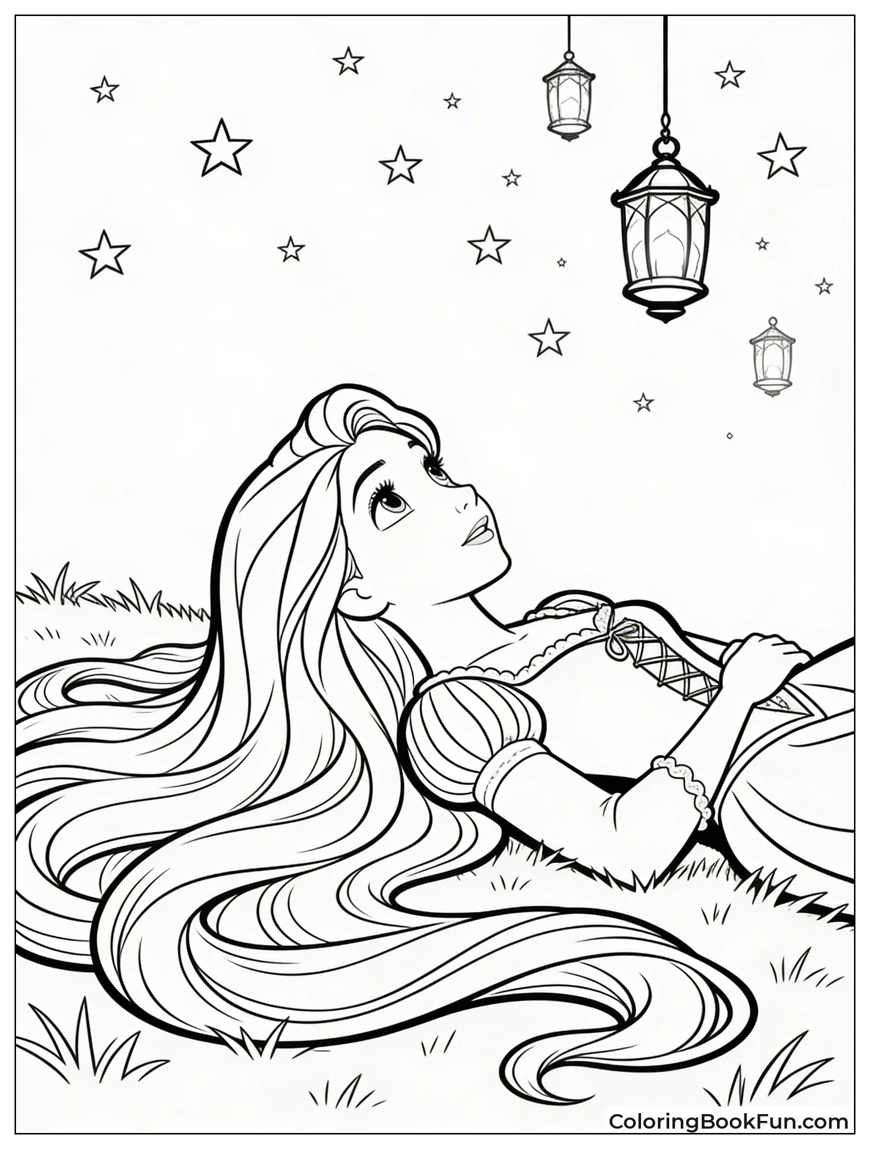 Rapunzel Gazes at Lanterns