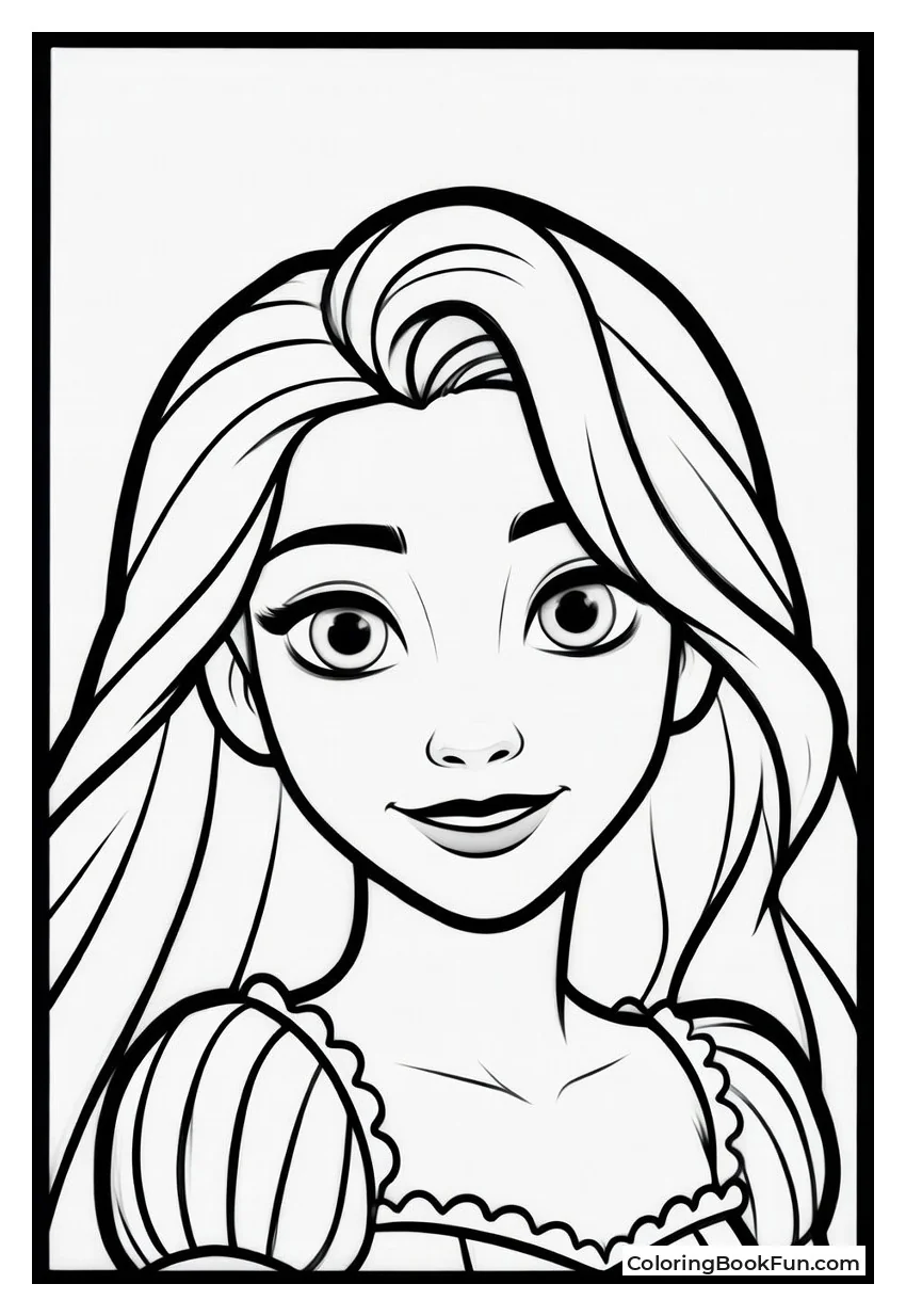 Rapunzel's Short Brown Hair