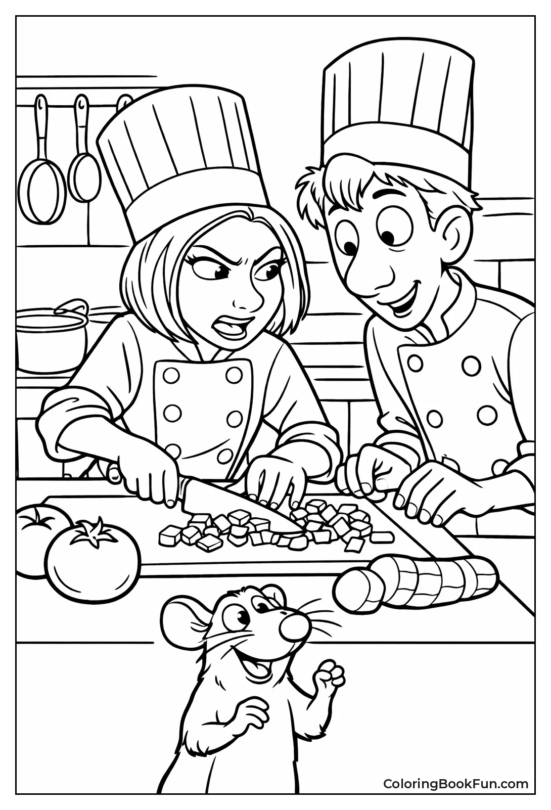 Colette Shows Knife Chopping