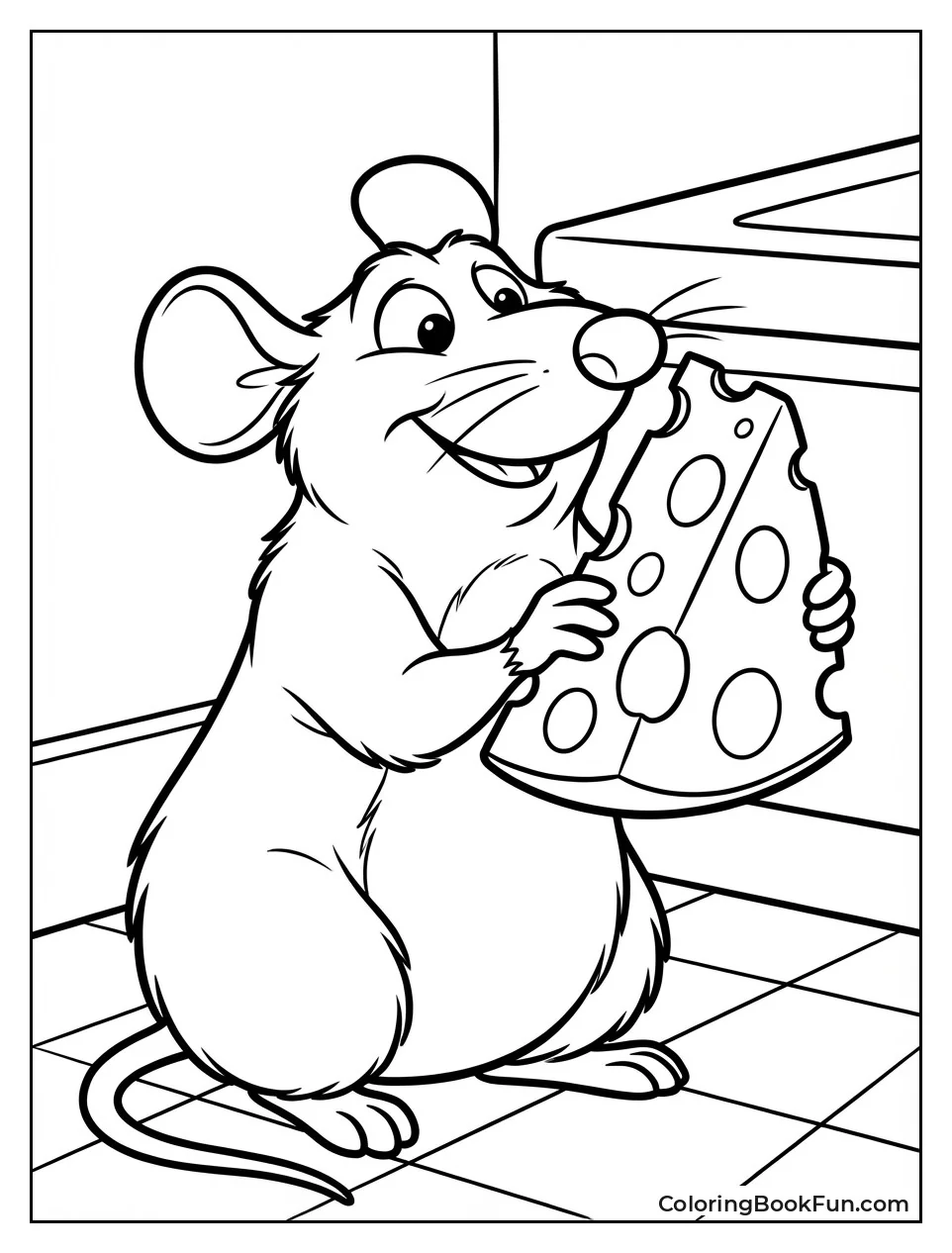 Emile Sniffs Big Cheese Wheel