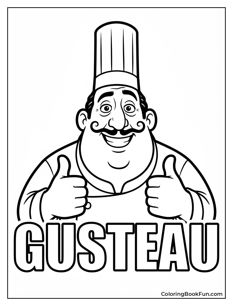 Gusteau Smiles with Thumbs Up