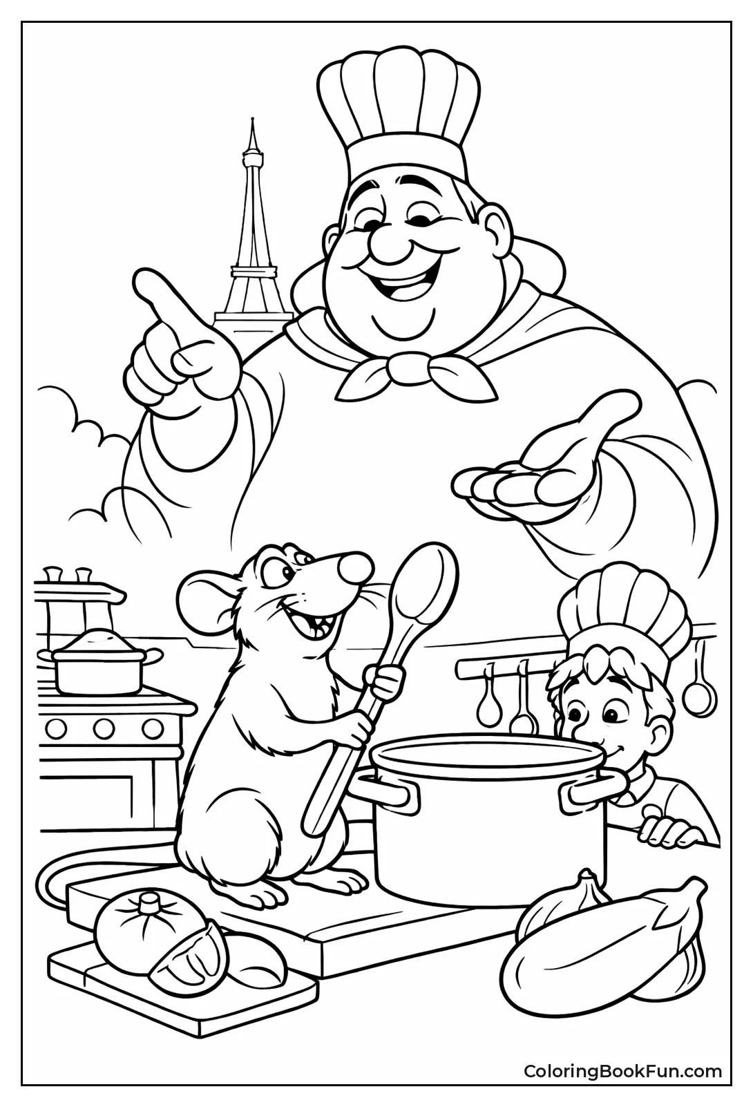 Giant Gusteau Guides Remy