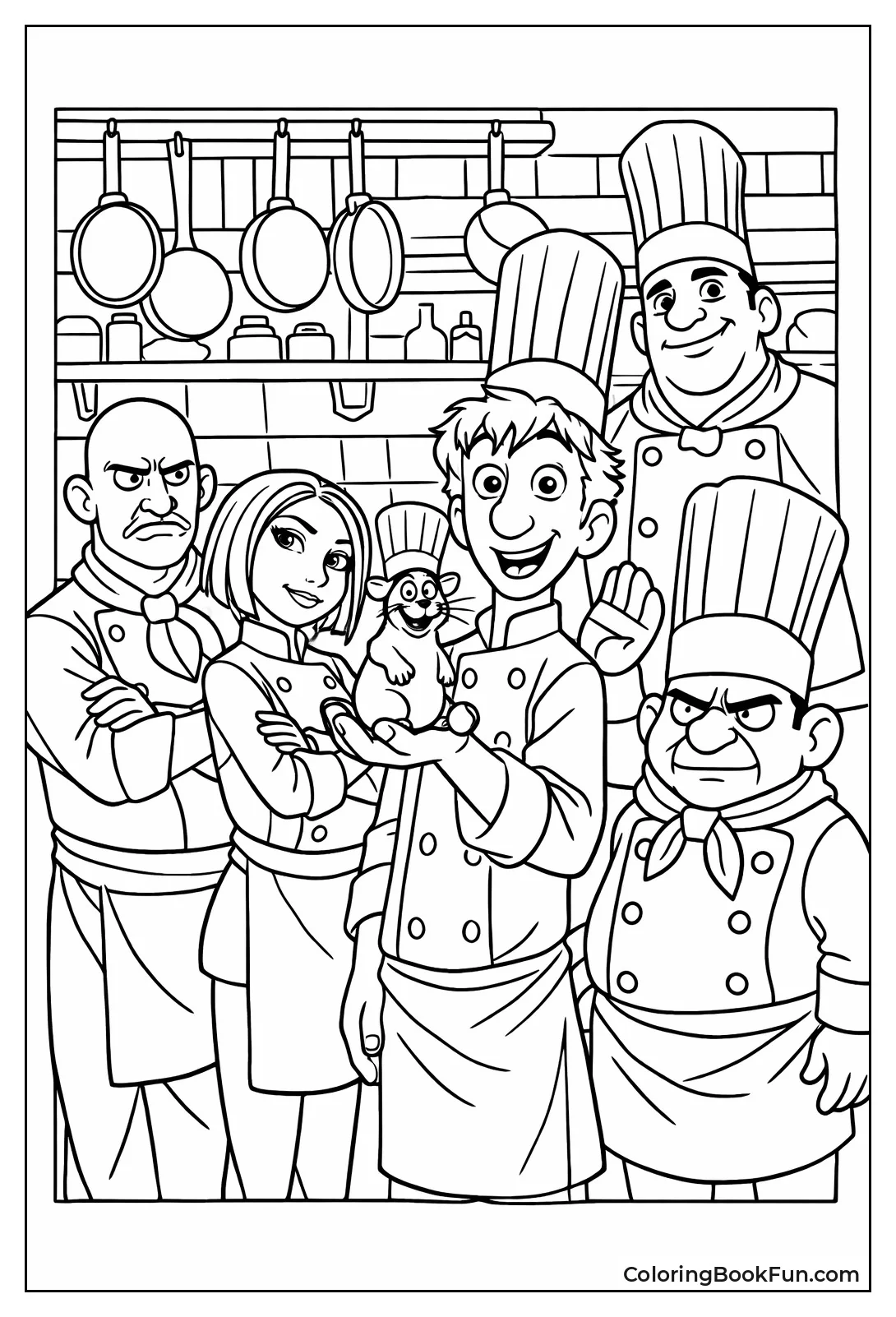 Kitchen Staff Poses Proudly